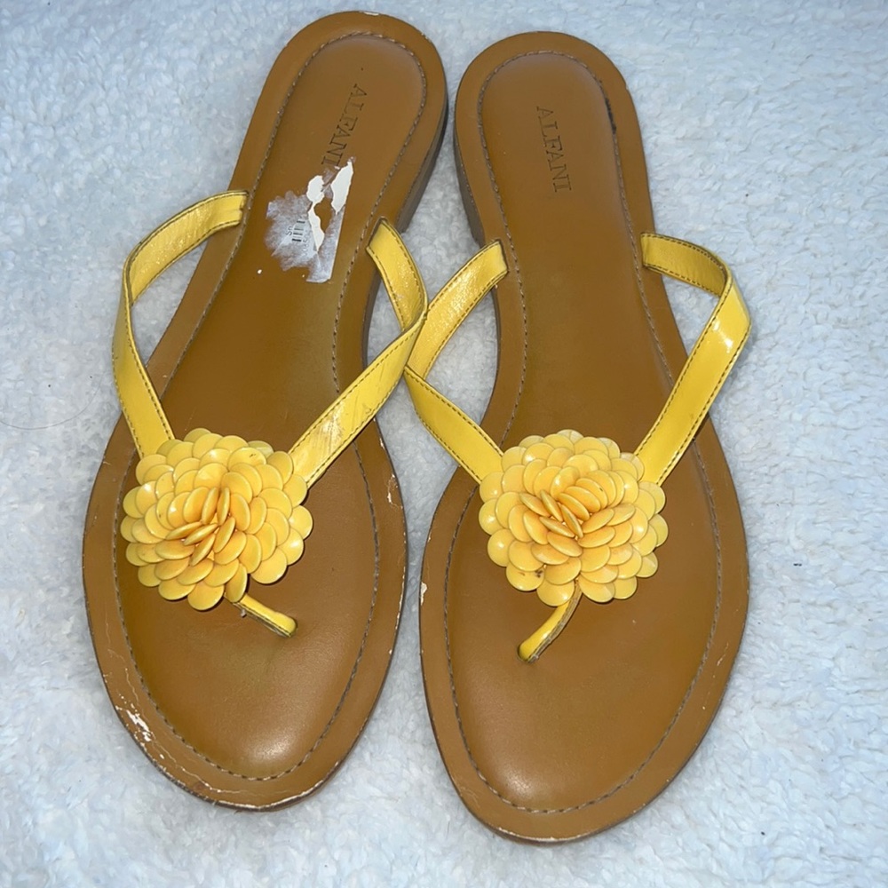 Yellow Flat Sandals